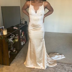 Champagne Prom Formal Dress